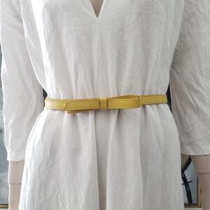 Brave | Skinny Leather Bow Belt